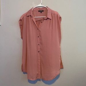 Pink button up blouse
